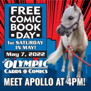 Apollo the service mini horse will be here at 4 pm